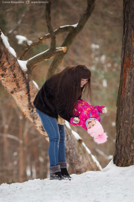 зимняя фотопрогулка в лесу фотограф семейный детский