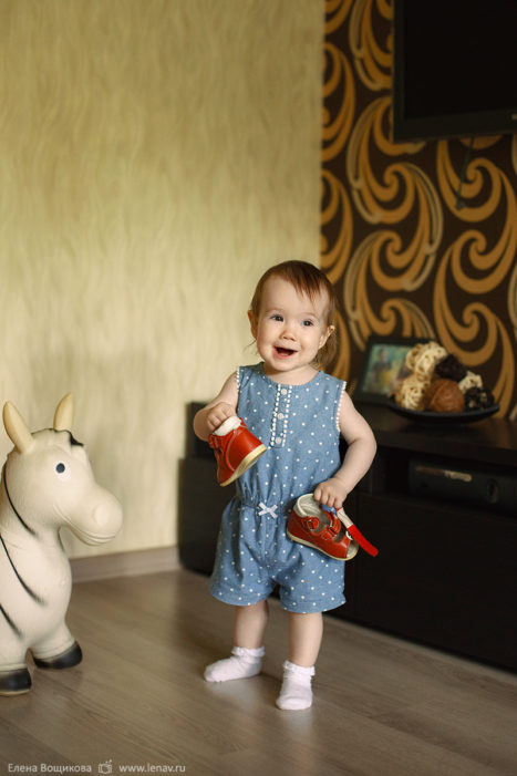 фотосессия дома в день рождения ребенка детский фотограф